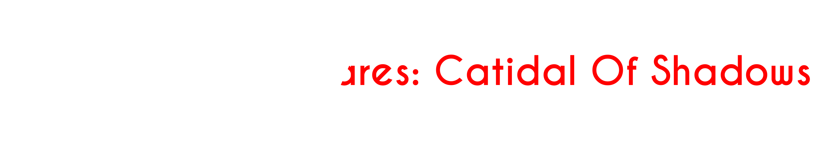 Moroccan Nightmares : Catidal Of Shadows