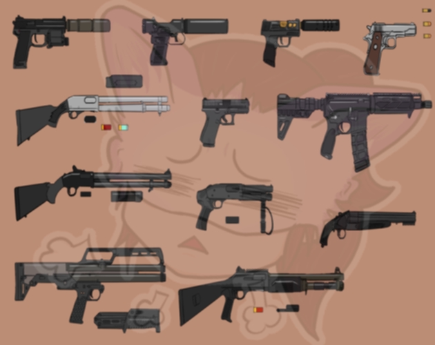 2d Guns Collection By Naomi63