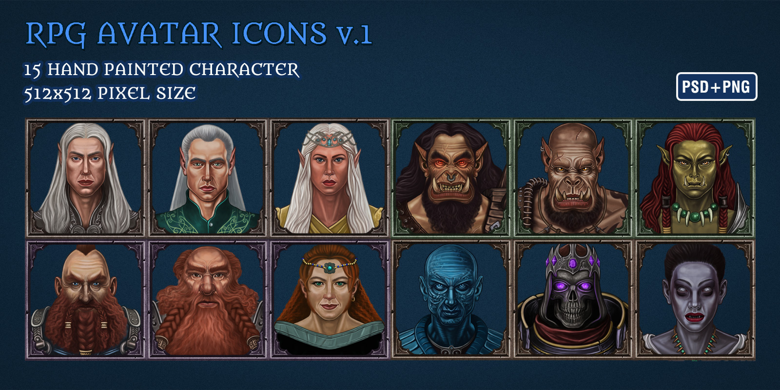 RPG Avatar Icon Set v.1