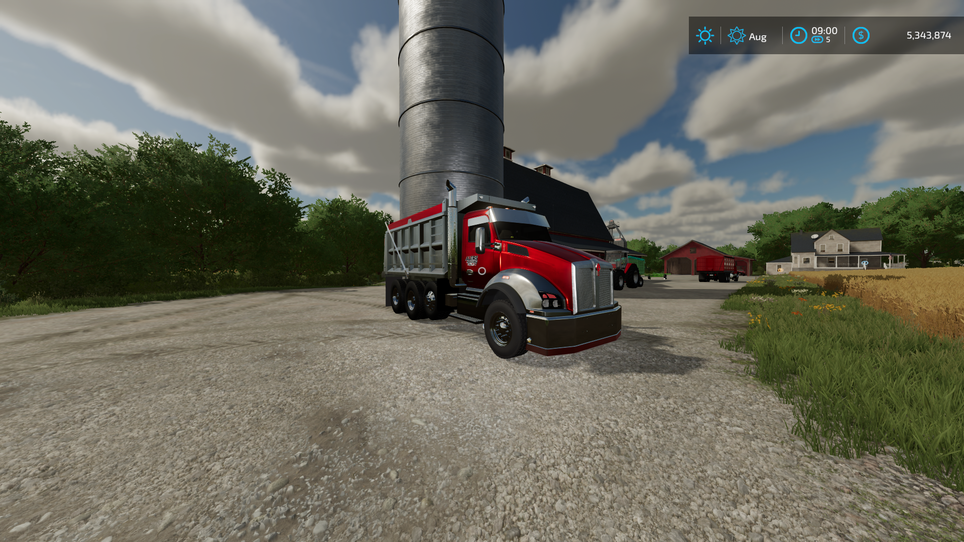 Cover image for alers hauling KWt880 Thanos dump truck
