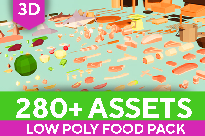 Low Poly Food Pack by Felipe Greboge