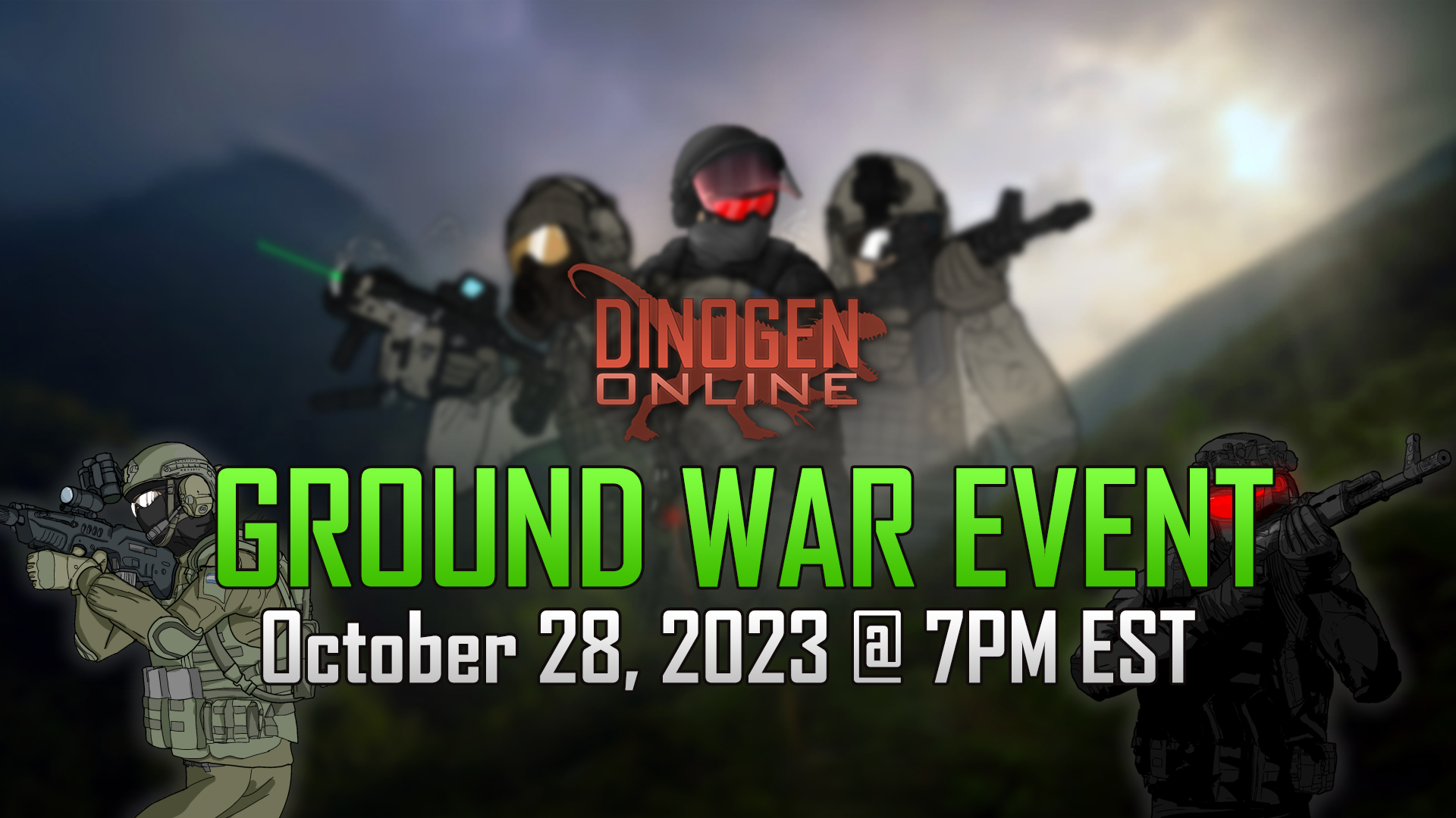 Ground War Event: October 28, 2023 - Dinogen Online by Wilkin Games