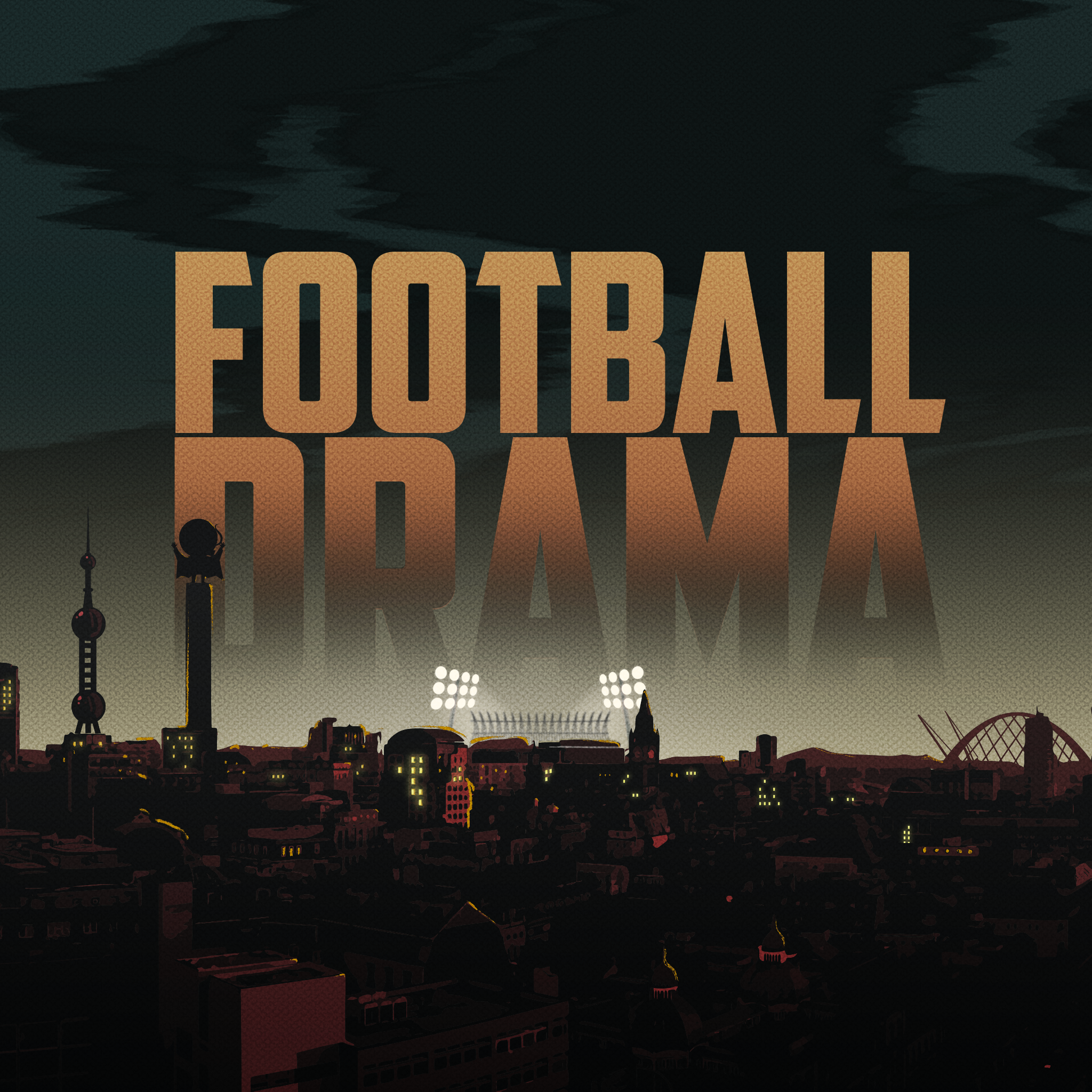 Football Drama poster with town