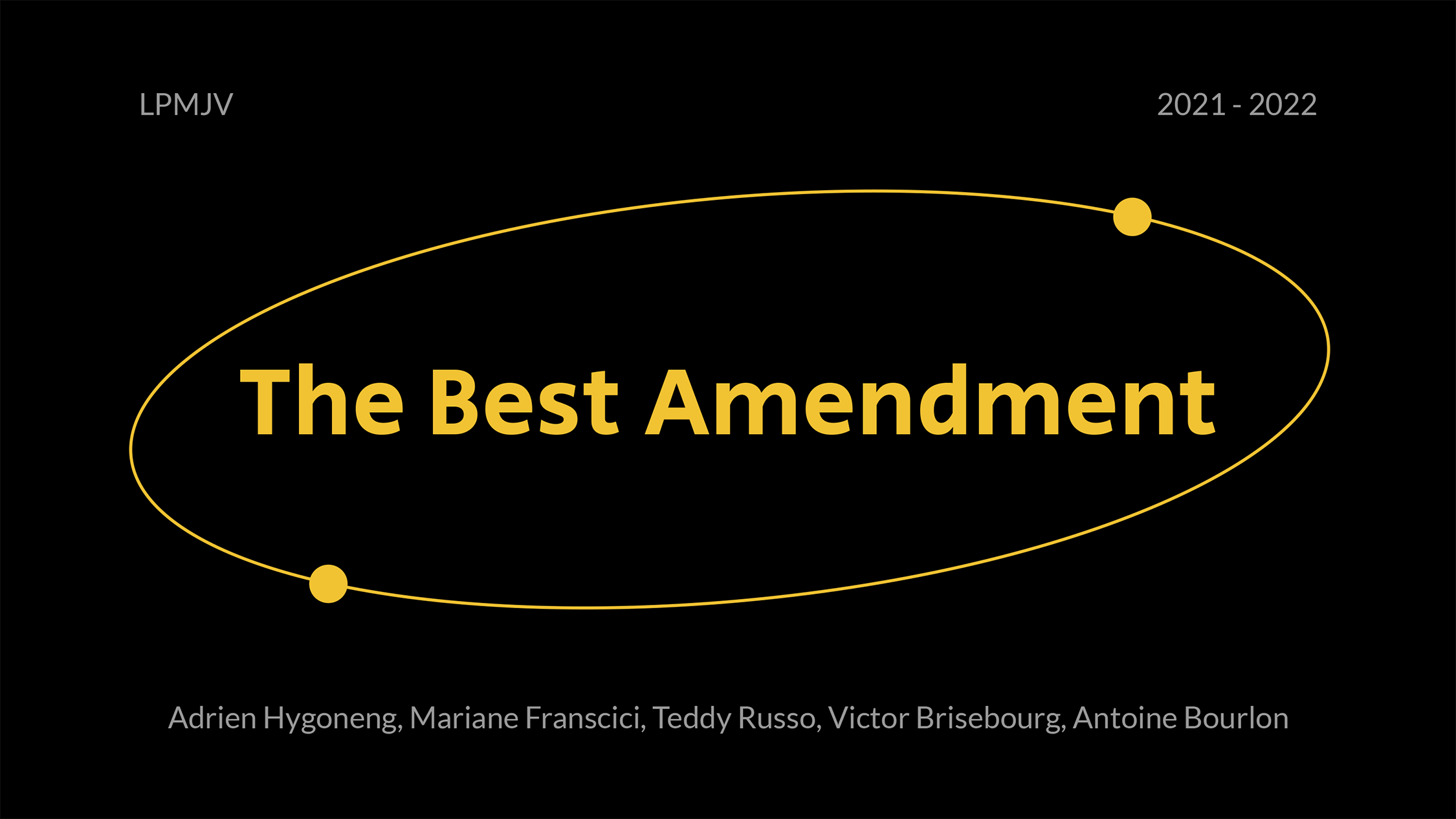 Rhétorique "Best Amendment"