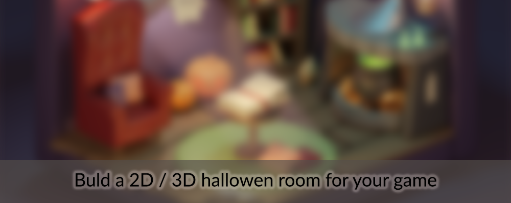 2D and 3D halloween game assets