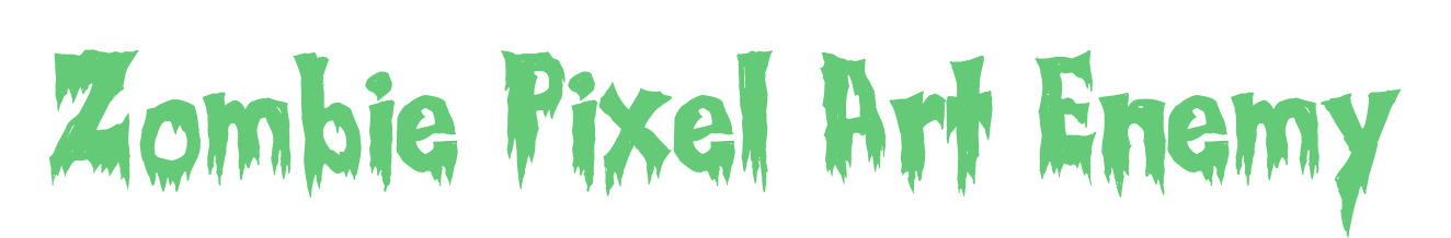 Pixel Art Zombie Character