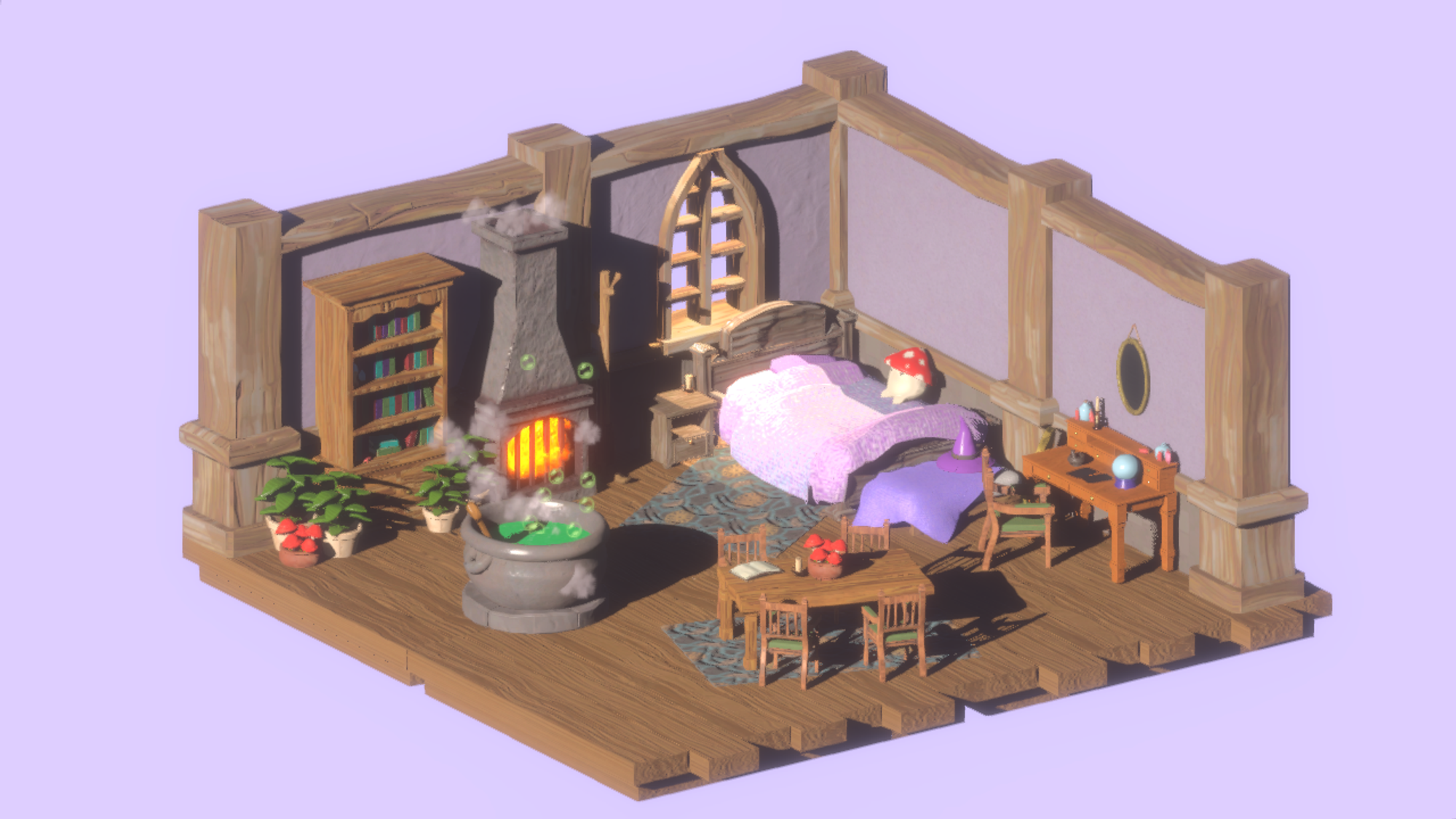 3D Witch Room