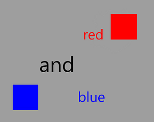 red and blue