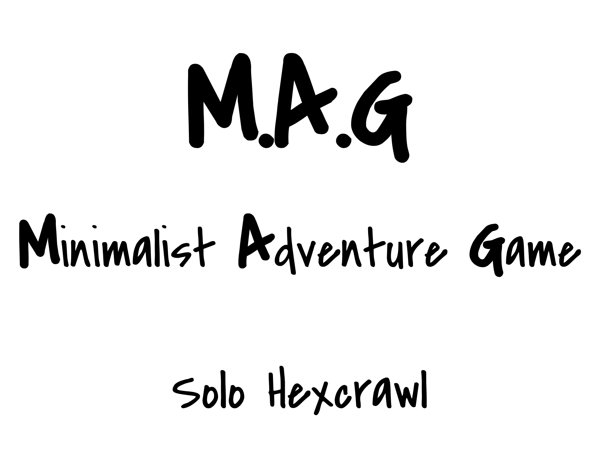 Cover image for M.A.G - Solo Hexcrawl