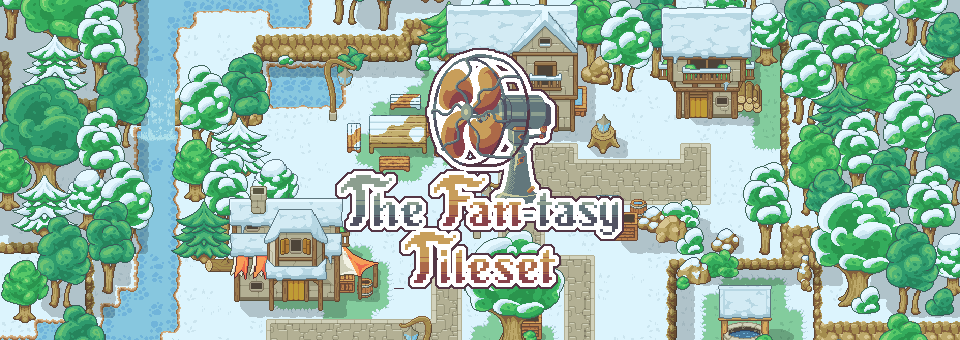 The Fantasy Tileset - Snow Adventures - 16x16 pixel art asset pack