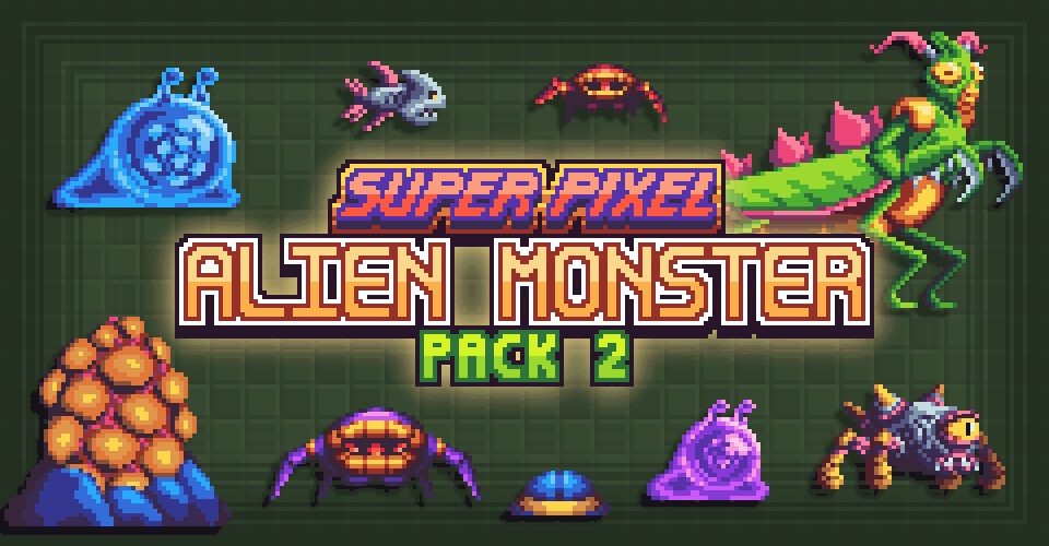 Super Pixel Alien Monster Pack 2