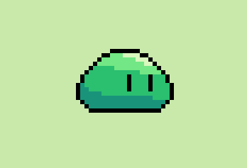 Cute Green Slime by Erik