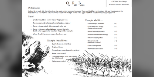 Cover image for One Roll Battle