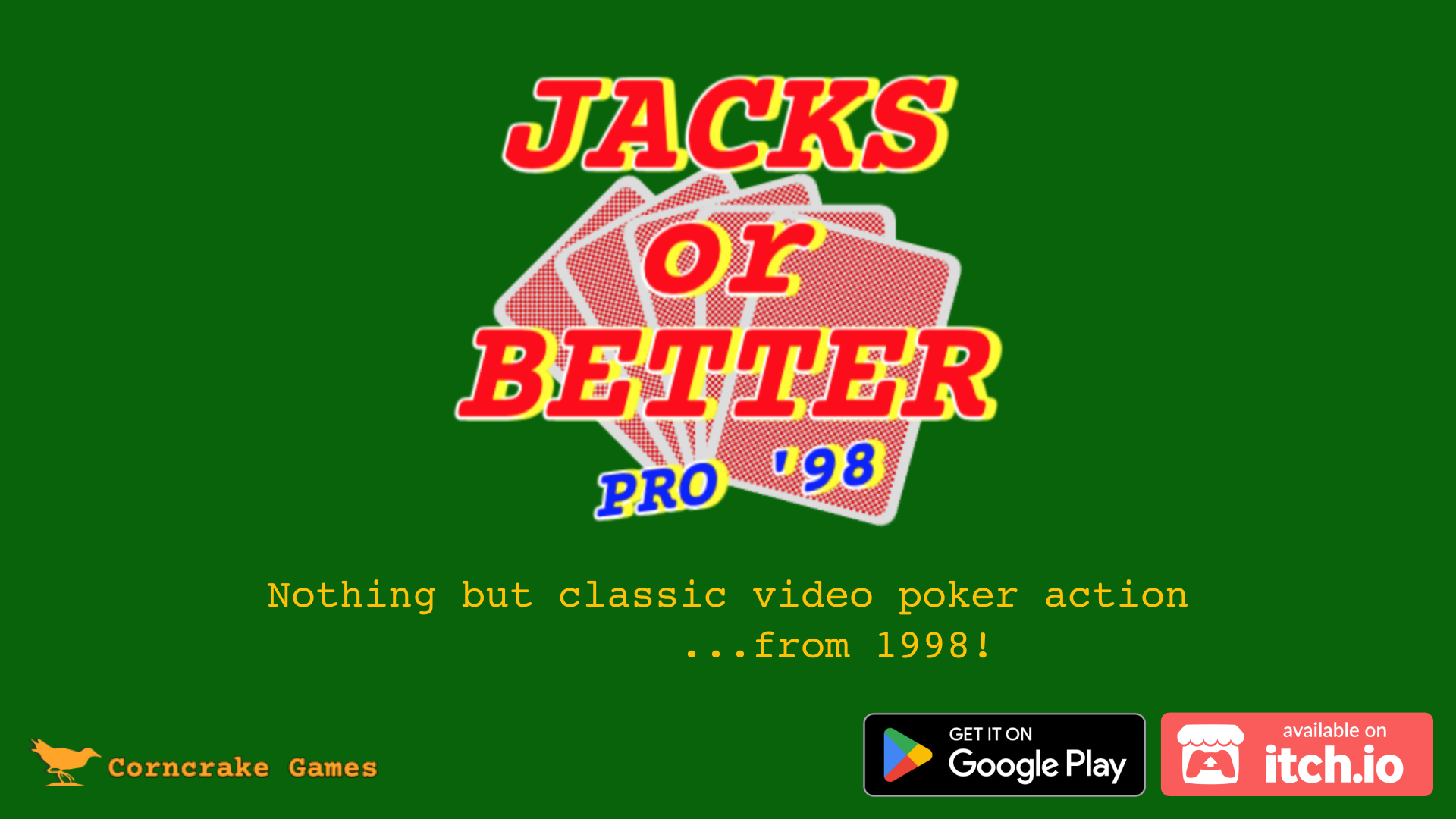 Jacks or Better Pro '98 - Video Poker