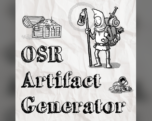 1 Page OSR Artifact Generator  