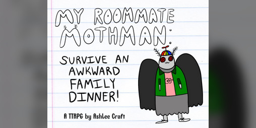 Cover image for My Roommate Mothman: Survive an Awkward Family Dinner!