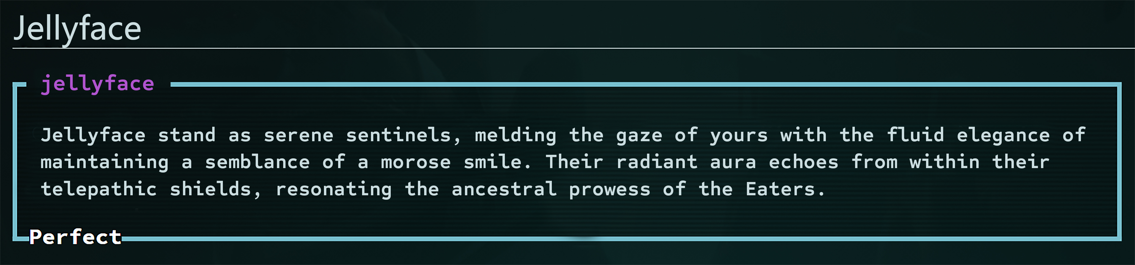 Jellyface [Caves of Qud mod]
