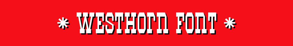 Westhorn - Free Font