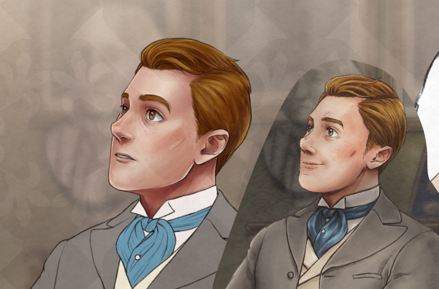 Close-up of Seamus in the Chapter 4 CG revamp, compared to its earlier version.