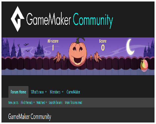 Gamemakercommunity halloween game embed by evanski