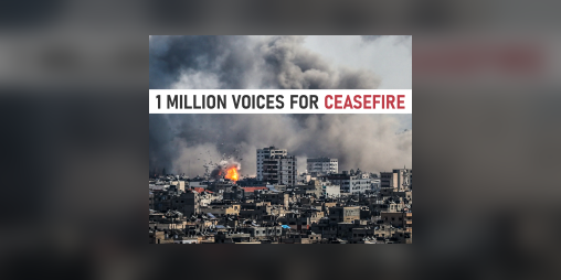 Cover image for 1 Million Voices for Ceasefire