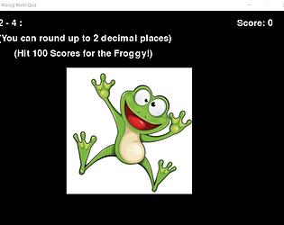 Marog (Math + Frog)