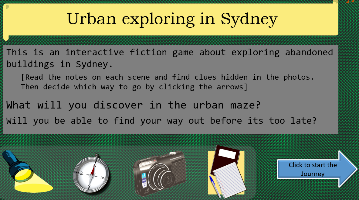 CYOA Urban Exploring in Sydney