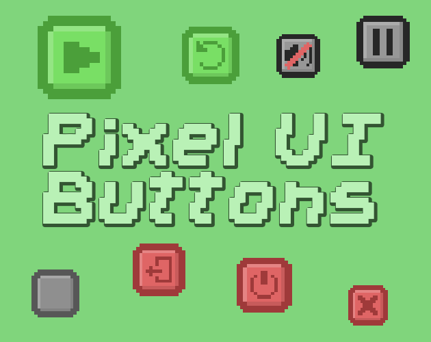 Free 16x16 Pixel Art Game Buttons