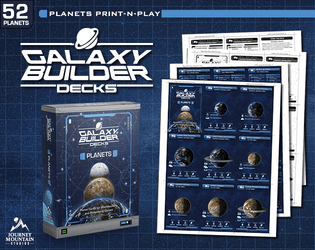 Galaxy Builder Decks: Planets   - Planet Cards for Worldbuilding and Roleplaying Scifi Settings 