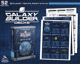 Galaxy Builder Decks: Planet Traits   - Planet Trait Cards for Worldbuilding and Roleplaying Scifi Settings 