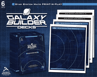 Galaxy Builder Decks: Star System Mats   - Star System Orbit Mats for Worldbuilding and Roleplaying Scifi Settings 