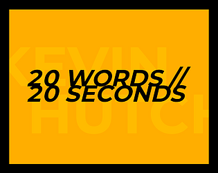 20 WORDS // 20 SECONDS [Free] [Educational]