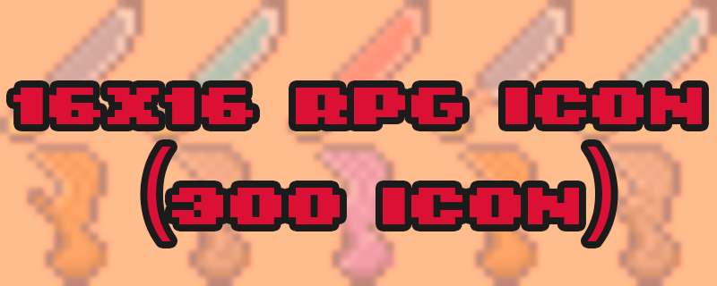 FANTASY RPG  inventory icon Pack 16x16 (300 icons)