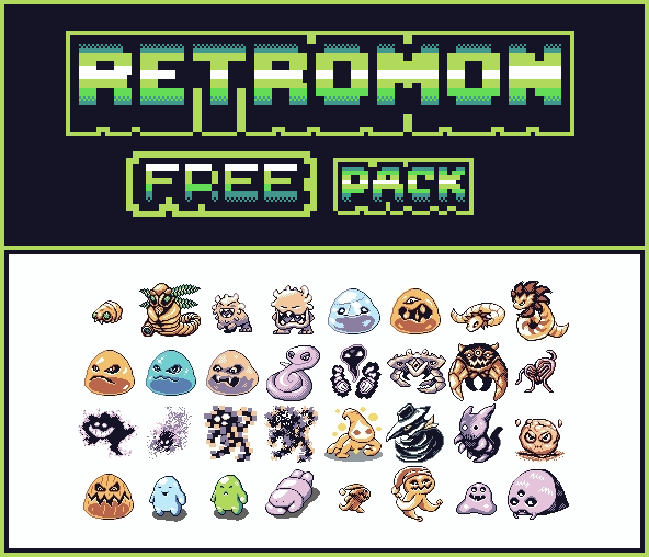 Retromon Free Pack