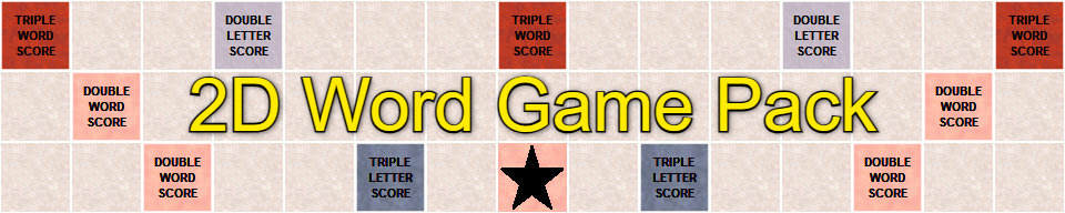 2D Word Game Pack