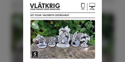Cover image for Vackreth Deörghast: Vlätkrig Paper Minis Set Four