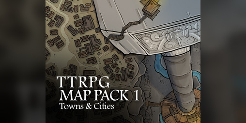 Cover image for TTRPG Map Pack 1 : Towns & Cities