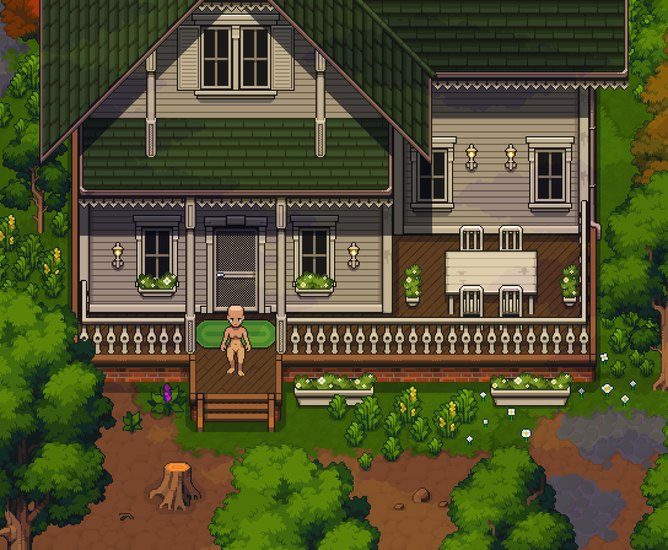 Pixel Crawler - Wood Houses - World Build - Top Down Pixel Art Asset Pack  32x32 by Anokolisa