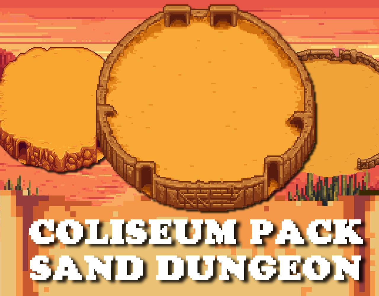 Coliseum Dungeon Arena Asset - Pixelart / Pixel Art sprite Top down ...