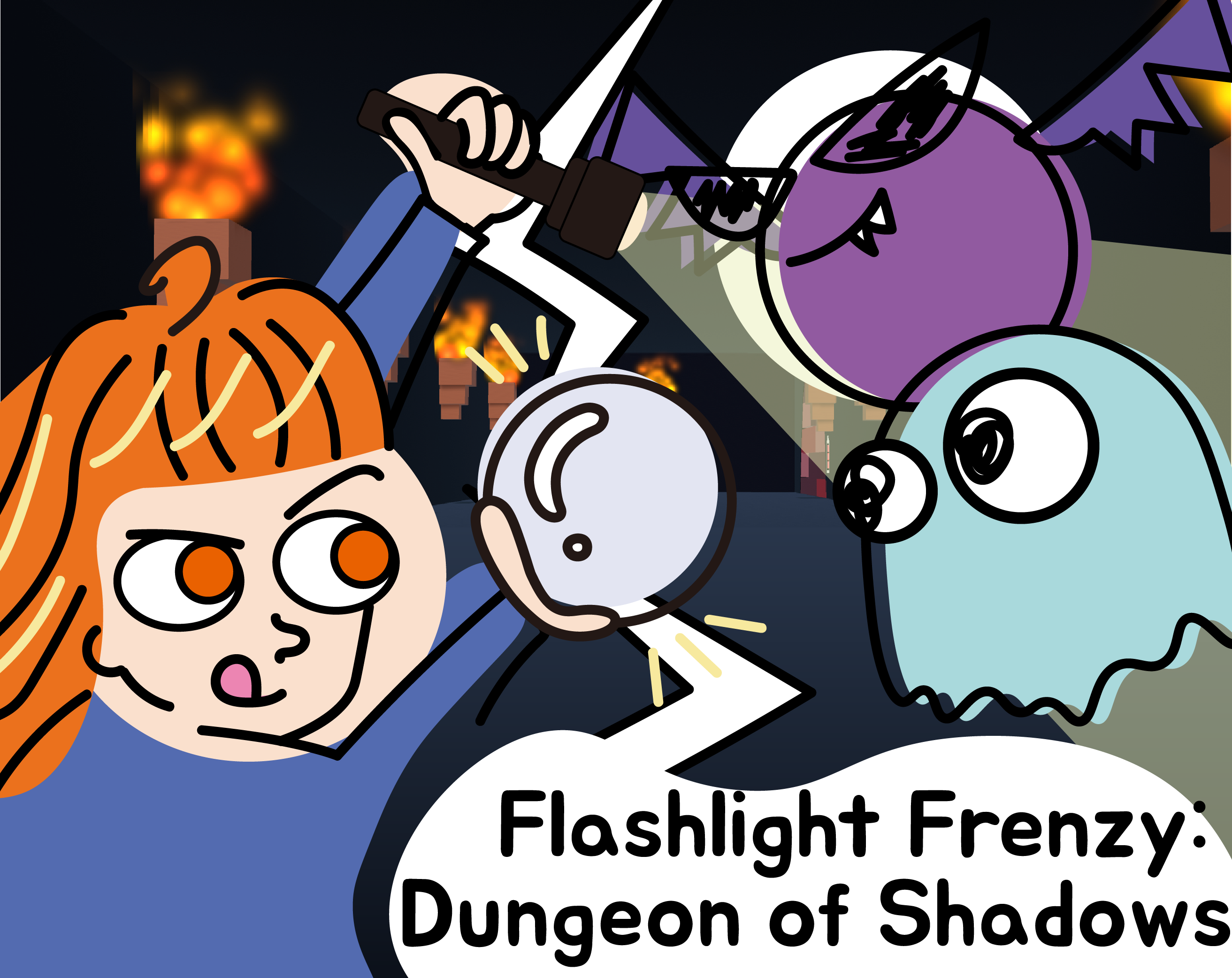 Flashlight Frenzy: Dungeon of Shadows