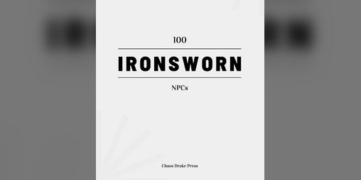 Cover image for 100 Ironsworn NPCs