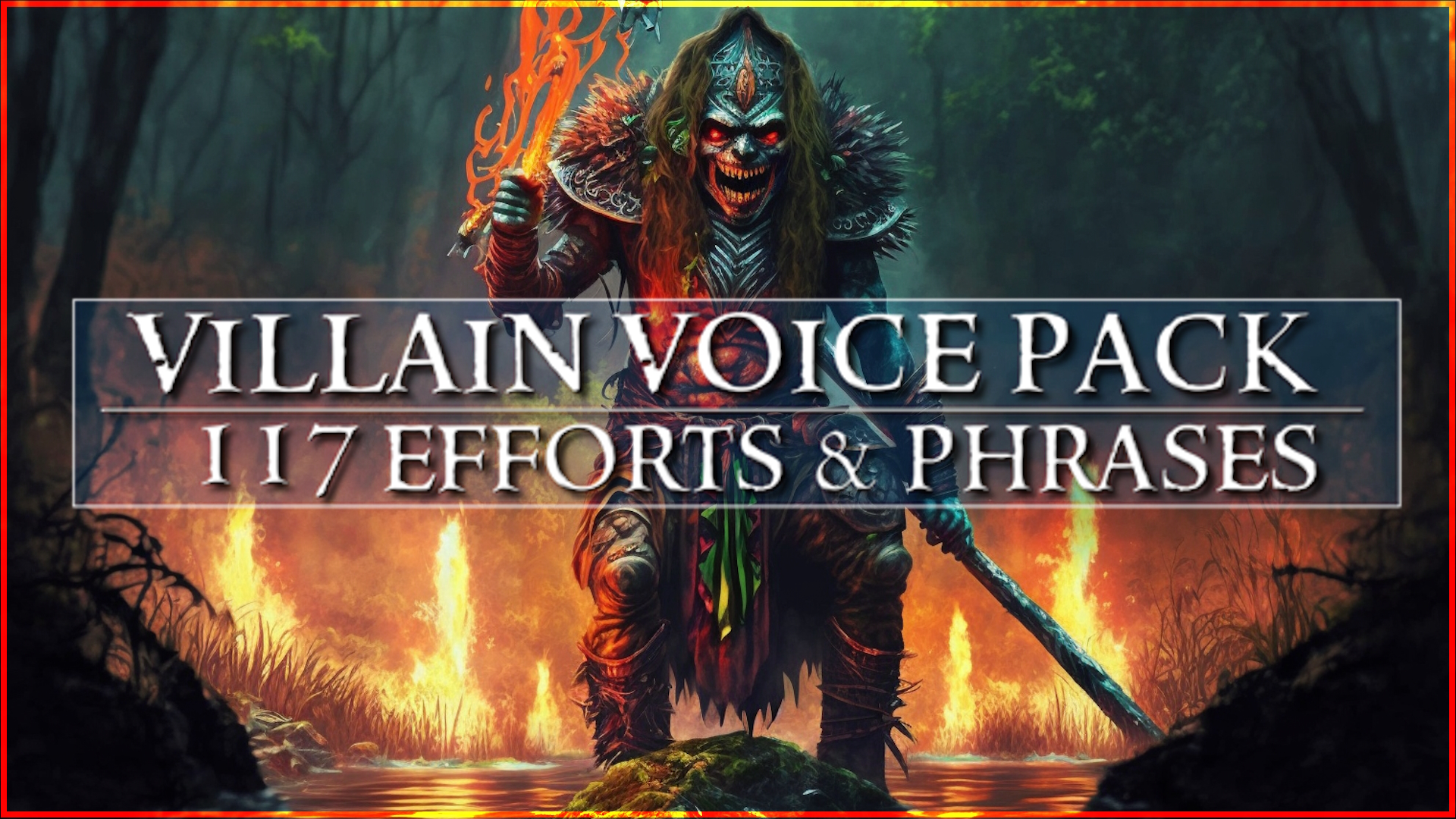 Evil Villain Voice Pack Of 117 Efforts and Phrases