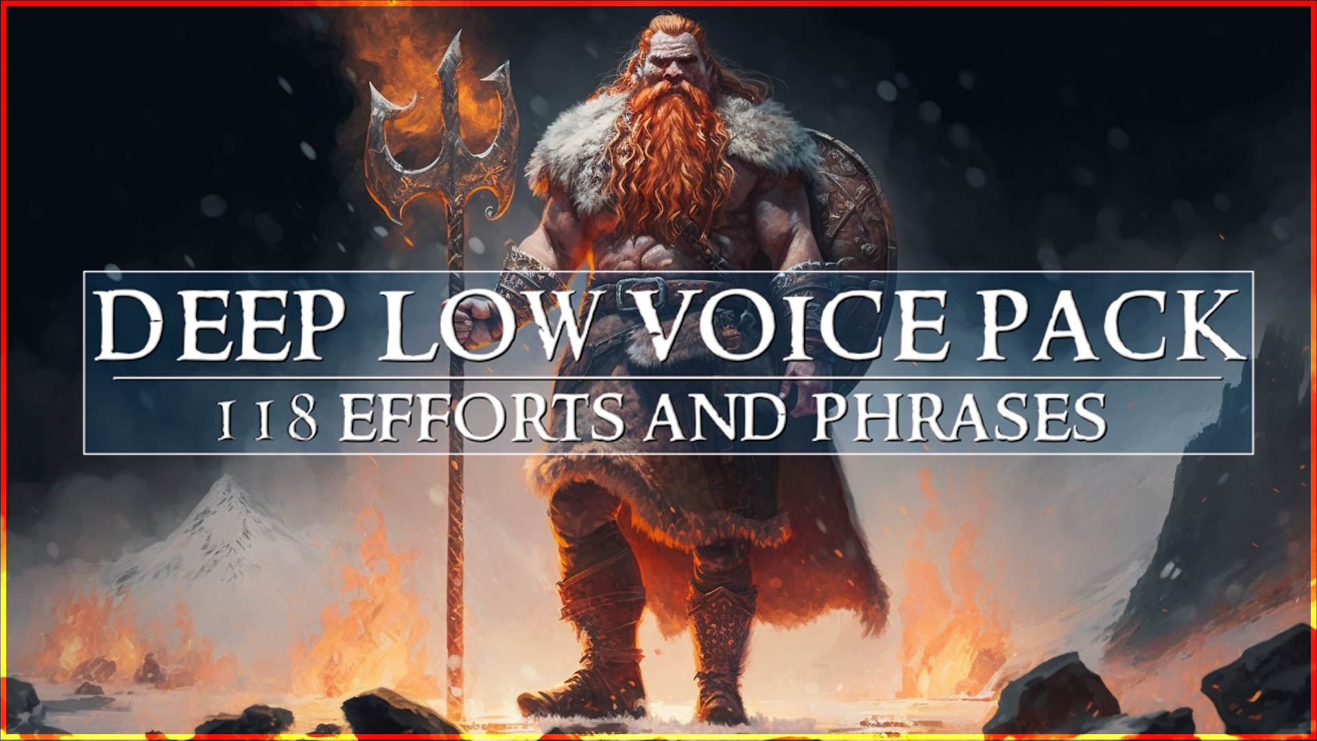Deep Voice Warrior Pack 118 Efforts and Phrases
