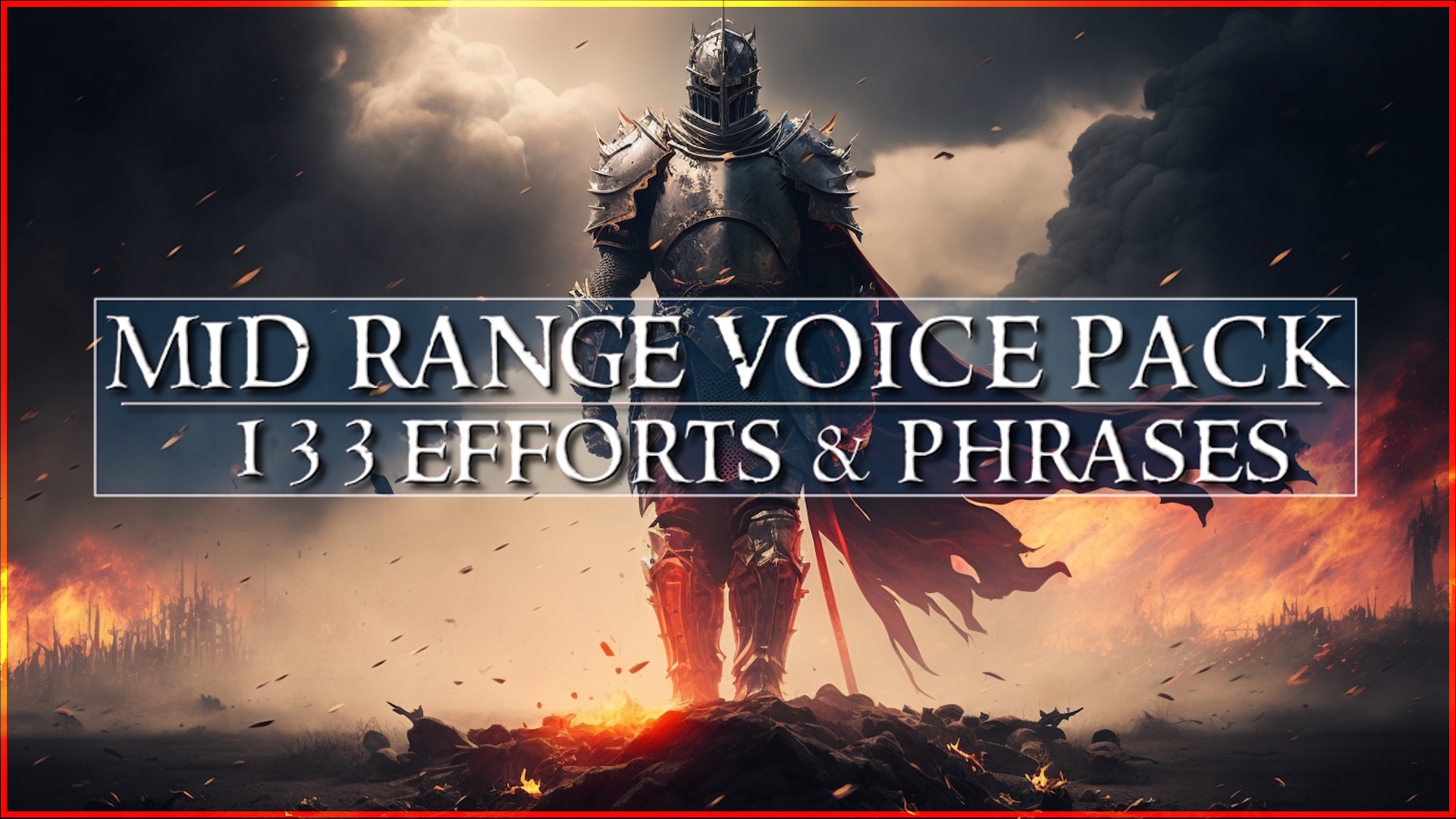 Mid Range Knight Voice Pack Of 133 Efforts and Phrases