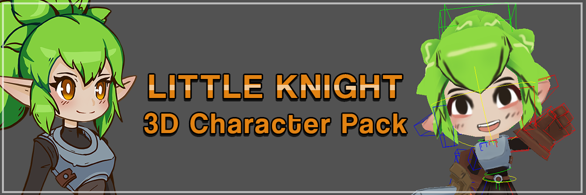 Little Knight 3D Model Pack