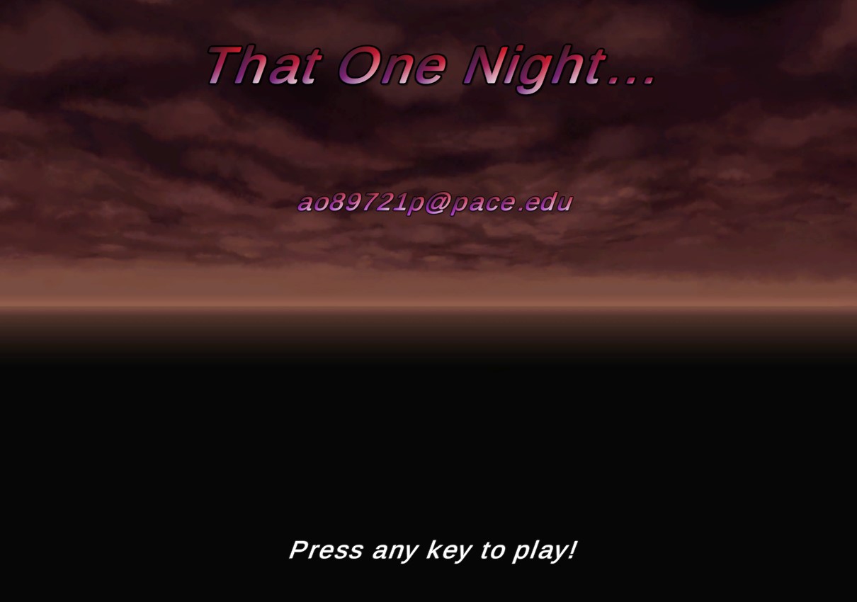 That One Night....