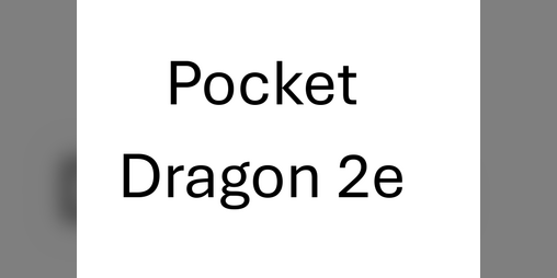 Cover image for Pocket Dragon 2e in English