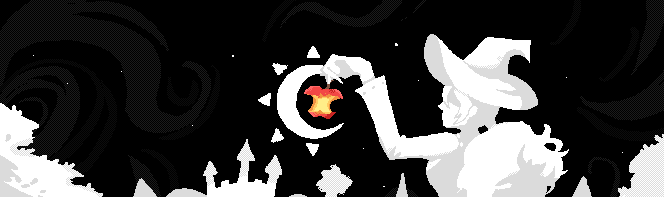 2D Pixel Art Character + Portrait - Fantasy Saga #4 - Dark witch