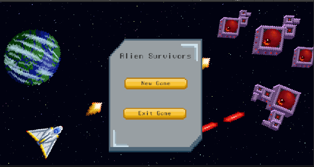 2D Shooter: alien survivors by rhy221
