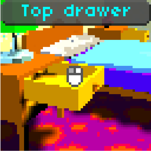 Cover image for Low rez point and click adventure